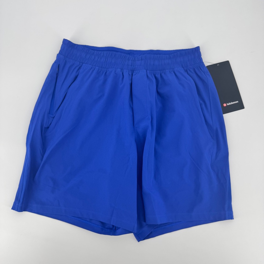 Lululemon Pace Breaker Short 7" LL Beachball Blue Mens Size M LM7BC6S